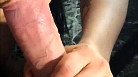 Wow, tranny sucks dick upside down with bf!