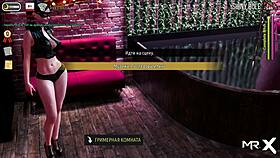 Trying pole dancing for the first time.