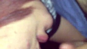 Beautiful teen Samantha Vlad swallows cum in mouth