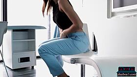 Amazing teen ana from romania strips for playboy