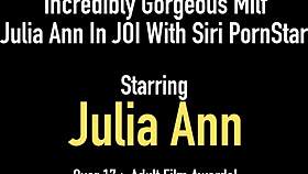 incredibly gorgeous milf julia ann guides you through joi with siri pornstar