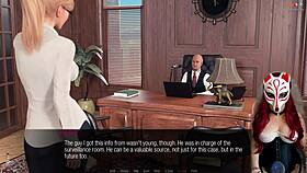 Jessica Oneil flaunts her big tits in stockings and lingerie during Hard News Ep 18.