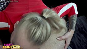 Kayla Green in fake taxi, creampied with big tits exposed?