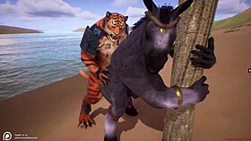 Wildlife furrys yiff in raw gay anal