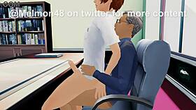 dean's pet femboy gets fucked hard by the school dean in the office