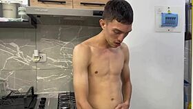 catching my stepbrother jerking off with big tits flashing close up!