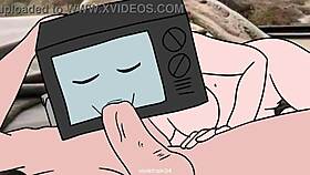 Cameraman sucks tv woman's pussy