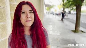Putalocura - Torbe Catches Adorable Spanish Redhead Lilly Brans. She Rides and SWALLOWS in Hot Action.