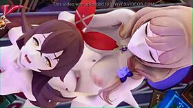 is lisa fucking amber's futa cock in genshin?