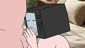 Cameraman sucks tv woman's pussy