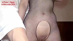 Does this asian cosplay slave nana japan get her small waist handjob in bdsm sm play part 2?