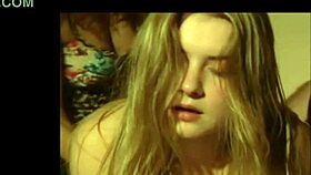 Teen has her first time anal experience with cum.