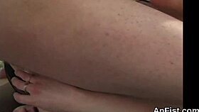 Lesbian stunners gaping anals with fist fucking 😈