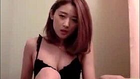 Chinese Girl Intensely Masturbates Alone