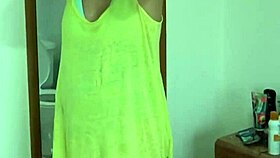 stepson flashes big cock before beach trip