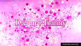 Two Guys Tag Team Transsexual Redhead Nicolly Pantoja In The Mouth And Asshole