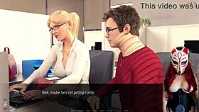 Jessica Oneil flaunts her big tits in stockings and lingerie during Hard News Ep 18.