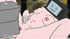 Cameraman sucks tv woman's pussy