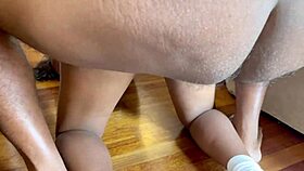 this indian teen with big ass and small tits is getting rough ass fuck 😈🔥