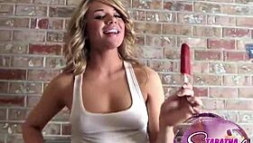 Tabatha Sweet shows her natural tits in this naked interview 😏