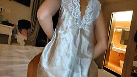 Slutty Wife Sneaks Cock from Friend in Hotel!