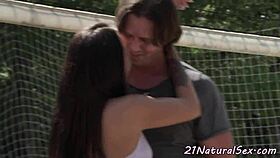 Tattooed Girlfriend Fucking and Sucking Cock Hard in Glamour Scene