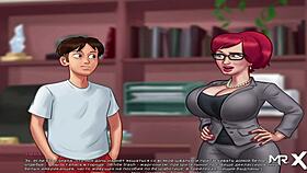 summertimesaga e2 62 - redhead babe gets her tight pussy drilled in hot anime action