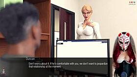 Jessica Oneil flaunts her big tits in stockings and lingerie during Hard News Ep 18.