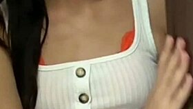 pov of sexy striptease turning into wet blowjob and fuck for italian lover