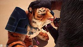 野生兽人进行无套同性肛交