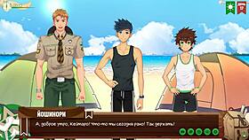 game friends camp episode 17 - scout badges russian voice acting