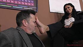 Mean Teacher Vicki Chase Makes Slave Lick Ass 😈