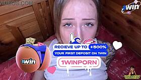 First sex with bent over doggystyle pounding action.