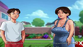 Mature gets creampied in pussy in Summertime Saga episode 2-13!