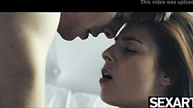 watch her big natural tits bouncing as he fucks her from behind