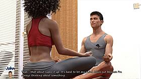 Watch Gorgeous Gina Touch Her Pussy Through Yoga Pants?