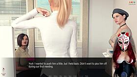 Jessica Oneil flaunts her big tits in stockings and lingerie during Hard News Ep 18.