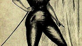 Vintage comic drawings from antique anime hentai collections.