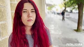 Putalocura - Torbe Catches Adorable Spanish Redhead Lilly Brans. She Rides and SWALLOWS in Hot Action.
