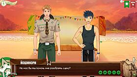 game friends camp episode 17 - scout badges russian voice acting