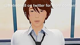 dean's pet femboy gets fucked hard by the school dean in the office