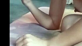 Amateur wife gets deep bareback fuck from friend's big cock