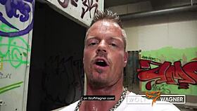 Dirty Priscilla gets muscular dude's dick smashing her twat.