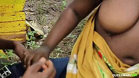 big black african guy loves outdoor fucking