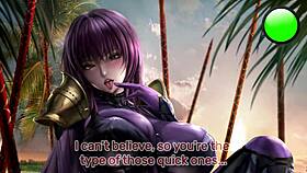 Stroke to scathach's femdom edging in pov!