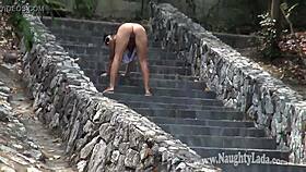 specific: my daring nude walk flashing on public streets