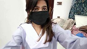 Pakistani college girl Sobia Nasir strips for a hot nude dance