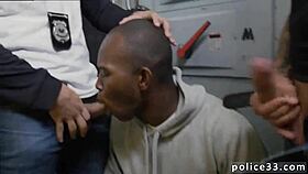 Black men fuck white guys in orgy after shoplifting.