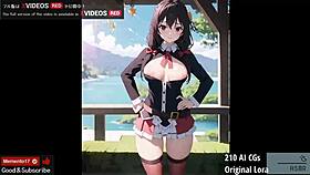 uncensored japanese hentai music video featuring yunyun 210 ai cgs