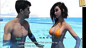 intertwined underwater kissing with layla